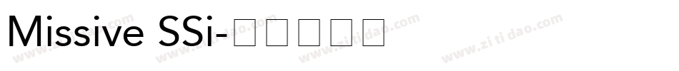 Missive SSi字体转换